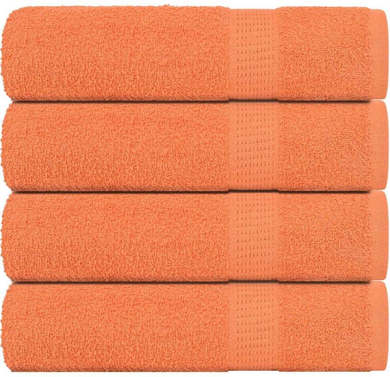 Duschtücher 4 Stk. Orange 70x140 cm 360 g/m² 100% Baumwolle Vidaxl