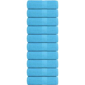 vidaXL Seiftücher 10 Stk. Türkis 30x30 cm 360 g/m² 100% Baumwolle