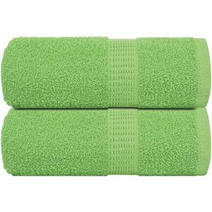 vidaXL Gästetücher 2 Stk. Apfelgrün 30x50 cm 360 g/m² 100% Baumwolle