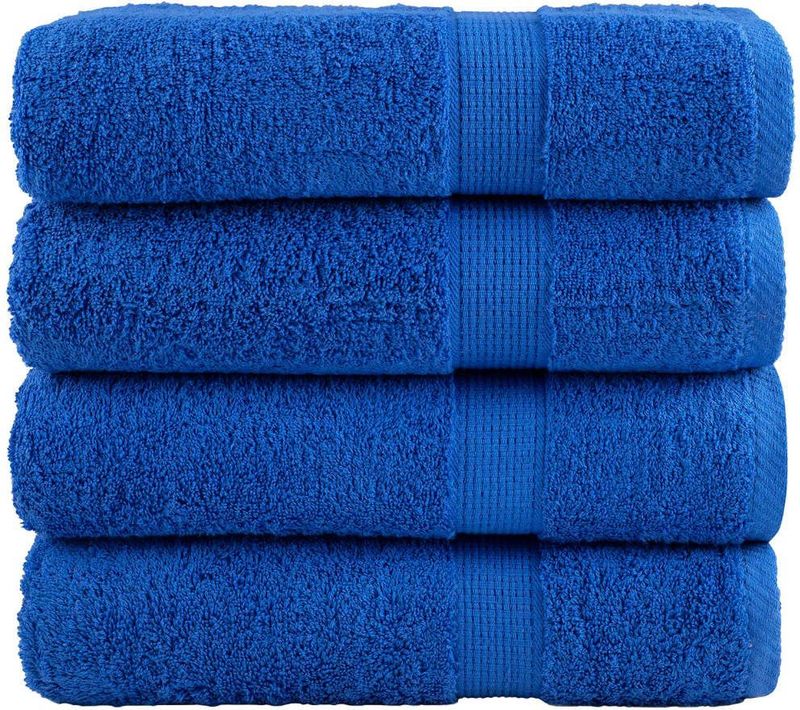 Premium-Badetücher solund 4 Stk. Blau 100x150cm 600 g/m² Vidaxl