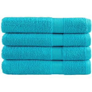 vidaXL Premium-Handtücher SOLUND 4 Stk. Türkis 100x200 cm 600 g/m²