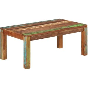 vidaXL Couchtisch 110x55x40 cm Massives Altholz