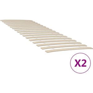 vidaXL-Lattenbodems-2-st-met-34-latten-70x200-cm