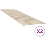 vidaXL-Lattenbodems-2-st-met-48-latten-80x200-cm