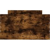 vidaXL Bettgestell ohne Matratze Räuchereiche 75x190 cm Holzwerkstoff