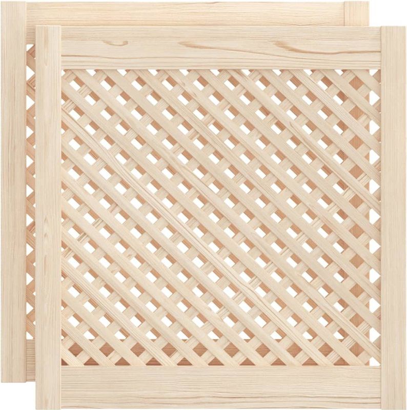 Houten Kastdeuren - Latwerk - Massief Grenenhout - Multifunctioneel