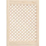 vidaXL Kastdeuren met Latwerk - 2 Stuks - Massief Grenenhout - 49,5x69 cm