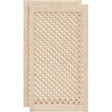 vidaXL Kastdeuren - Latwerk - 2 Stuks - Massief Grenenhout