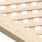 vidaXL Kastdeuren - Latwerk - 2 Stuks - Massief Grenenhout