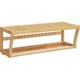 vidaXL Handtuchregal Wandmontage 60x25x20 cm Bambus