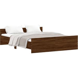 vidaXL-Bedframe-hoofd--en-voeteneinde-bruin-eikenkleurig-140x200-cm