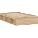 vidaXL Bettgestell Sonoma-Eiche 90x190 cm