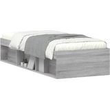 vidaXL Bettgestell Grau Sonoma 75x190 cm