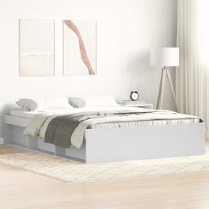 vidaXL Bettgestell Weiß 140x190 cm