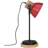 Schreibtischlampe 25 W Rot 17x17x50 cm E27 vidaXL