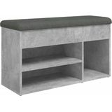 vidaXL-Schoenenbank-82x32x45,5-cm-bewerkt-hout-betongrijs