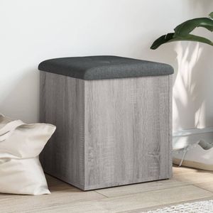Vidaxl - Sitzbank mit Stauraum Grau Sonoma 42x42x45 cm Holzwerkstoff