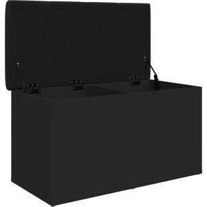 Vidaxl - Sitzbank mit Stauraum Schwarz 82x42x45 cm Holzwerkstoff