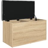 vidaXL Opbergbankje 82x42x45 bewerkt hout sonoma eikenkleurig