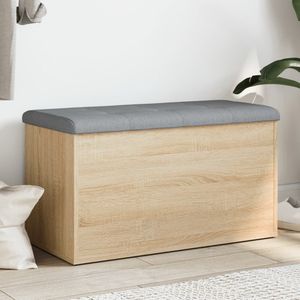 vidaXL Opbergbankje 82x42x45 bewerkt hout sonoma eikenkleurig