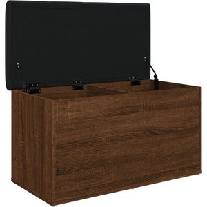 Vidaxl - Sitzbank mit Stauraum Braun Eiche 82x42x45 cm Holzwerkstoff