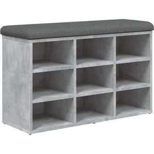 VASAGLE Schoenenbank, schoenenrek met gevoerd kussen, 3-laags schoenenorganizer, 30 x 60 x 44 cm, voor hal, woonkamer en slaapkamer, vintage bruin LHS020K03