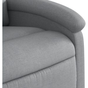 vidaXL - Massagestoel - Elektrisch Verstelbaar - Stof - Lichtgrijs