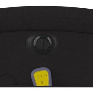 vidaXL - Massagestoel - Elektrisch Verstelbaar - Stof - Zwart