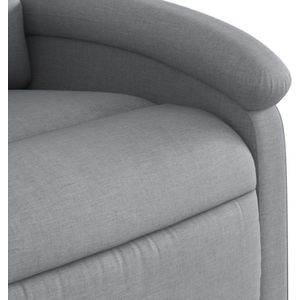 vidaXL Sta-op-massagestoel - Elektrisch Verstelbaar - Stof Lichtgrijs