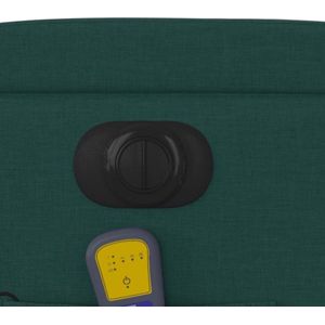 vidaXL - Massagestoel - Donkergroen - Elektrisch Verstelbaar