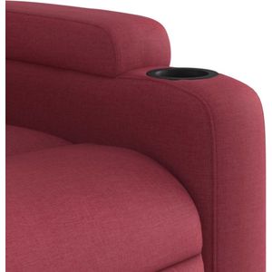 vidaXL - Sta-op-massagestoel - Wijnrood - Stof - Verstelbaar met Massagefunctie