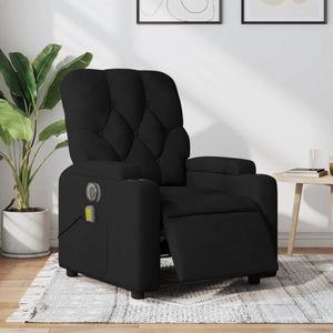 vidaXL Massagestoel - Elektrisch Verstelbaar - Stof - Zwart