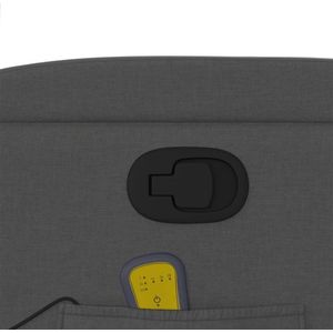 vidaXL Sta-op-massagestoel - Donkergrijs - Verstelbaar Stof - Massagefunctie