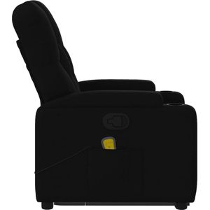 vidaXL Sta-op-massagestoel - Verstelbaar - Stof - Zwart