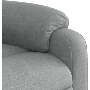 vidaXL - Massagestoel - Lichtgrijs - Stof - Elektrisch Verstelbaar