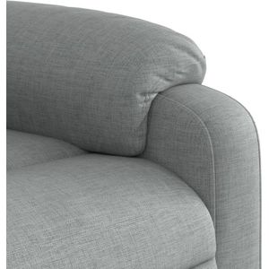 vidaXL Sta-op Massagestoel - Lichtgrijs - Stof - Elektrisch Verstelbaar