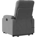 VidaXL - Sta-op-massagestoel - Donkergrijs - Microvezelstof