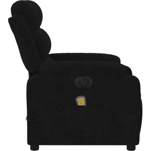 Massagefauteuil - Elektrisch Verstelbaar - Zwart - Stof