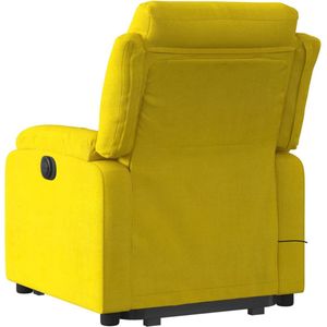 vidaXL Sta-op-massagestoel - Verstelbaar - Fluweel - Geel