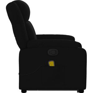 vidaXL Sta-op-massagestoel - Verstelbaar - Stof - Zwart