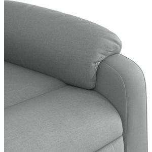 vidaXL - Sta-op-massagestoel - Lichtgrijs - Stof - Verstelbaar met Massagefunctie