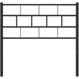 vidaXL Hoofdbord 107 cm metaal zwart