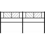vidaXL Kopfteil Metall Schwarz 193 cm