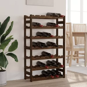 Sertay Vrijstaande wijnflessenhouder, tafelwijnrek, werkblad, wijnfleshouder, wijnfleshouder, voor bar, wijnkelder, woonkamer, keuken, kelder (roségoud