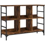 vidaXL Dressoir 102x32x bewerkt hout gerookt eikenkleurig