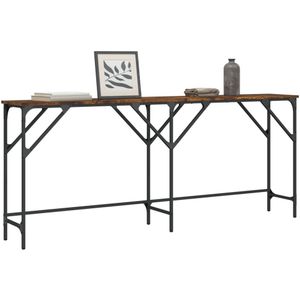 vidaXL - Wandtafel - Gerookt Hout - 180x29x75 cm
