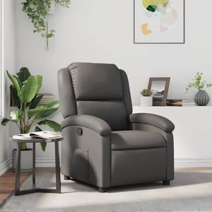 vidaXL Relaxsessel Grau Kunstleder