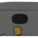 Massagestoel - Verstelbaar - Grijs - Stof - Inclusief Afstandsbediening