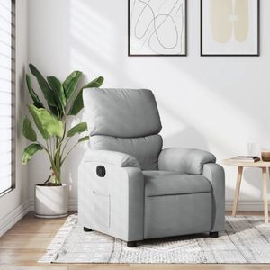 vidaXL Relaxsessel Hellgrau Stoff