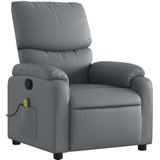 Massagesessel Grau Kunstleder Vidaxl